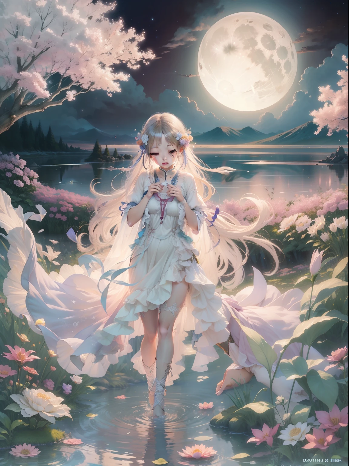 fullmoon、izumi、Beautiful girl、Beautiful tears、mystical、Fantastical、soothing