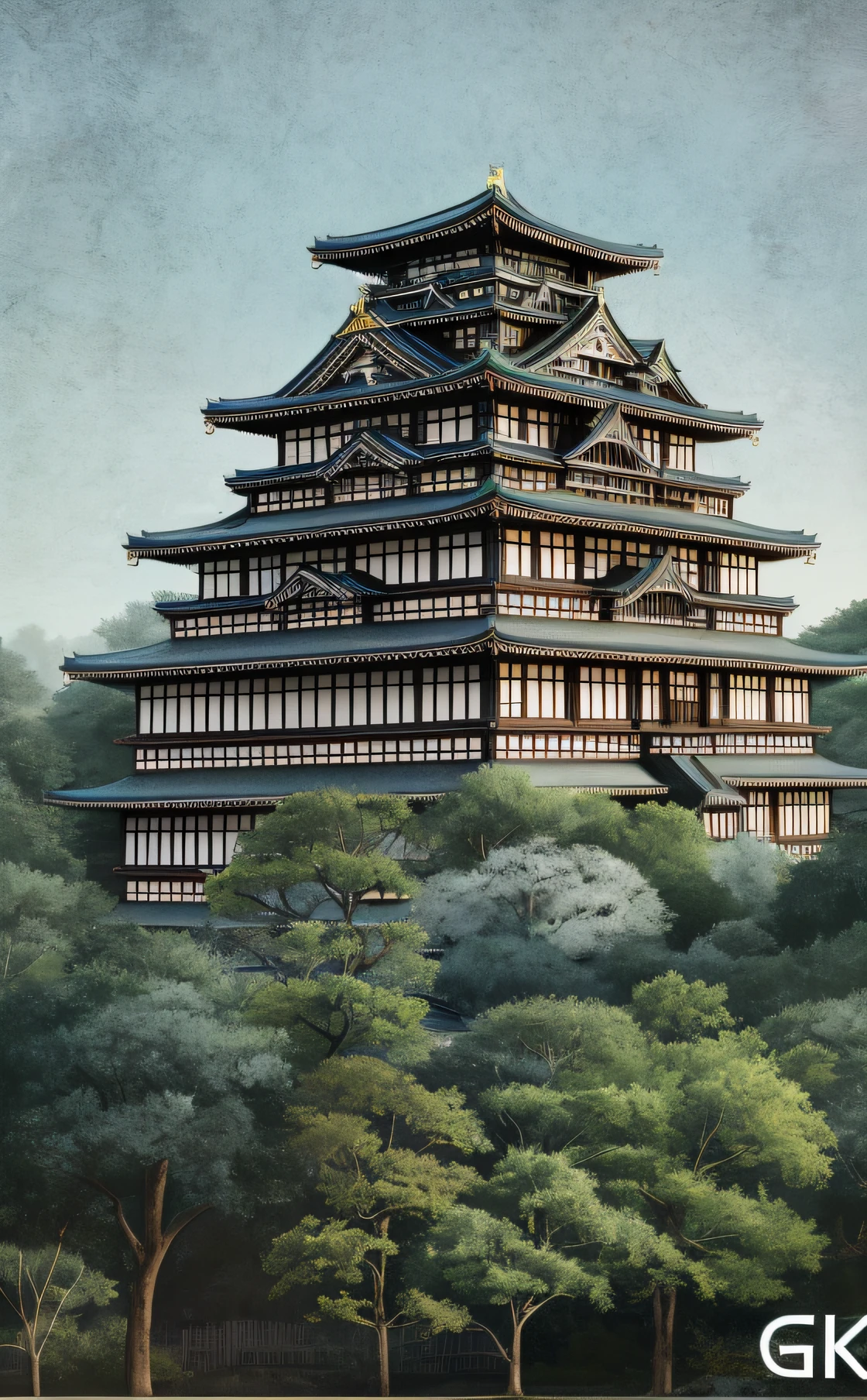 masterpiece、top-quality、hightquality、the Extremely Detailed CG Unity 8K Wallpapers、Warring states period ighly detailed、Nagoya Castle、Himeji Castle、Kumamoto Castle、Egret City、Edo Castle、Japan castle、outside of house、Skysky、clouds、natta、No humans、mont、jpn, moonlights, cinemagraph, landscapes, Eau, The tree, dark sky, falls, cliff, naturey, lake, a river, cloudy ash sky, awardwinning photo, bokeh dof, depth of fields, nffsw, bloom, chromatic abberation, Photorealsitic, ighly detailed, Trending on ArtStation, CGsociety Trends、Complex and、in detail、Dramatic and、