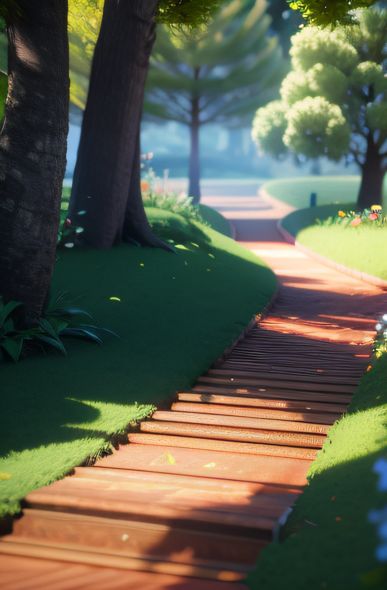 3D 4K. floresta, guerreiro