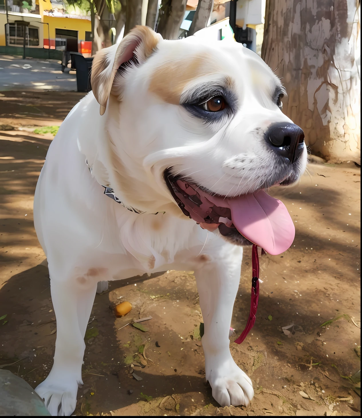 um cachorro feliz, com olhos brilhantes, 4K HD resolution, imagem de alta qualidade, imagem premiada, imagem da National Geographic com fundo granulado,com olhos brilhantes, imagem premiada, cachorro com olhos felizes, imagem premiada, hiper-realista, alta resolução, muito detalhada, olhos detalhados, imagem premiada, muito detalhada, Qualidade HD