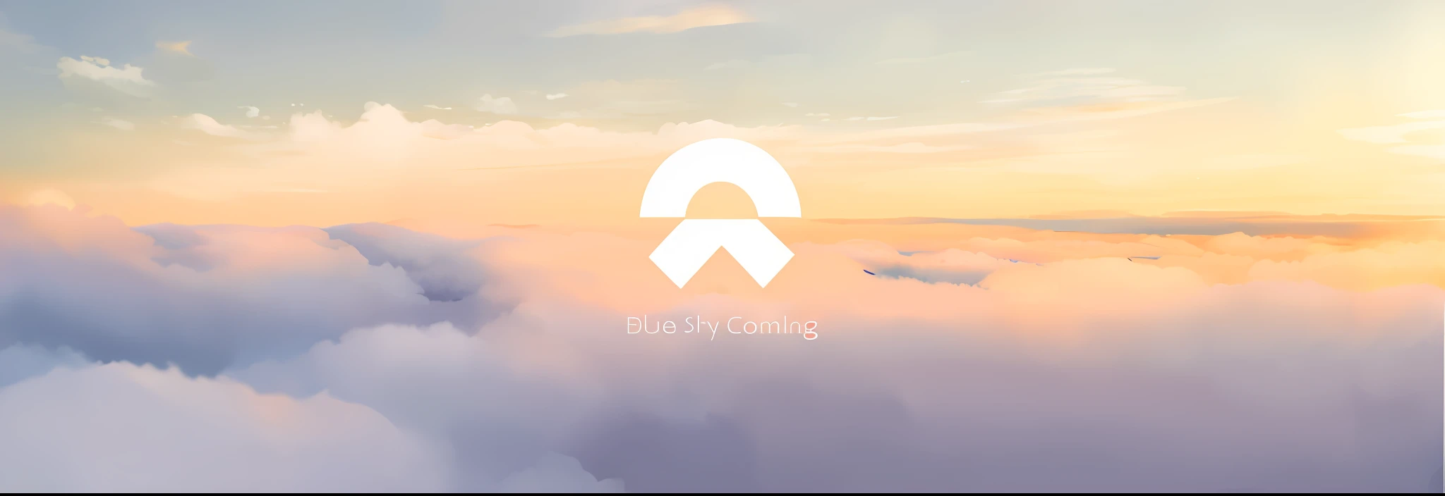 There is a picture of a cloud,photorealestic,A high resolution ,8k,tmasterpiece,dynamic blue sky, Blue sky, Blue sky overhead, blue sky at sunset, Blue - yellow sky, Blue sky background, Big blue sky, Shades of blue sky, blue cloudy sky, Blue skies, Blue sky in the background, Light blue sky, in pink、Orange and blue sky, Bright blue sky, Sky blue