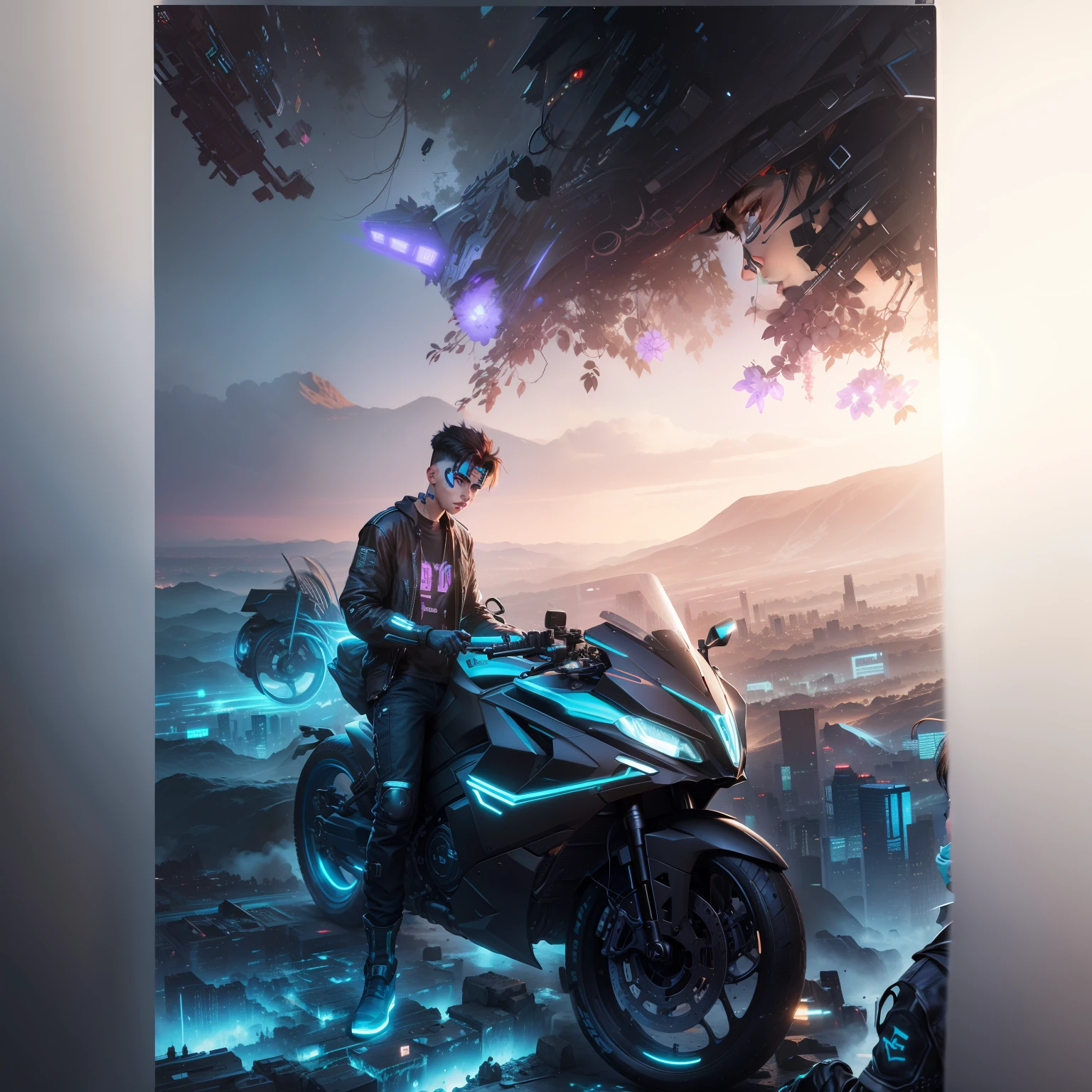 change background cyberpunk boy. Realistic face. 8k. ultra realistic change background cyberpunk boy. Realistic face. 8k. ultra realistic . KTem 39t .