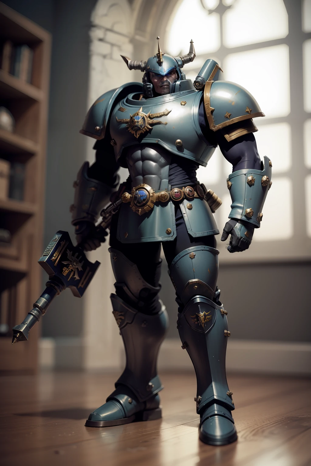 Warhammer space marine fully armored