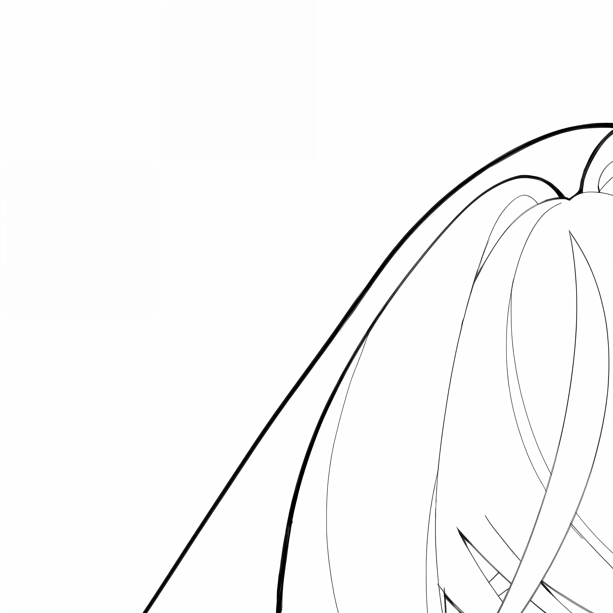 A painting of a girl with cat ears and a collar, clean anime outlines, thick black lineart, clean lineart, thick lineart, perfect lineart, anime girl with cat ears, linear art, Simple lines of art, intense line art, bold lineart, cute anime catgirl, variable lineart, thick line art, anime catgirl, heavy outline
