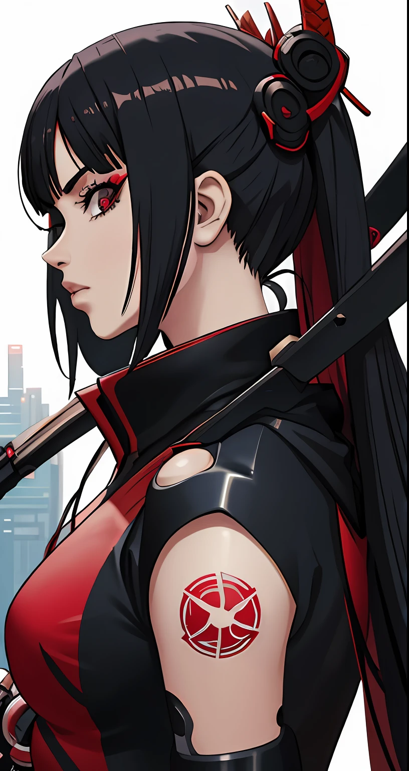 um close up de uma pessoa usando um capacete e um fundo vermelho, arte cyberpunk anime, arte digital do Anime Cyberpunk, cyberpunk digital - arte de anime, arte de Anime Cyberpunk, samurai cyberpunk muito bonito, Anime Cyberpunk, estilo de arte cyberpunk, gueixa cyberpunk, garota Anime Cyberpunk, estilo anime 4K, samurai cyberpunk, cyberpunk menina anime mech, Anime cyberpunk moderno, menina de Anime Cyberpunk feminino