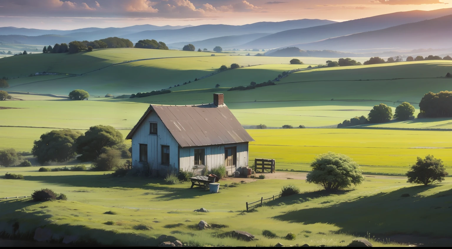 Picture of lonely rural landscape