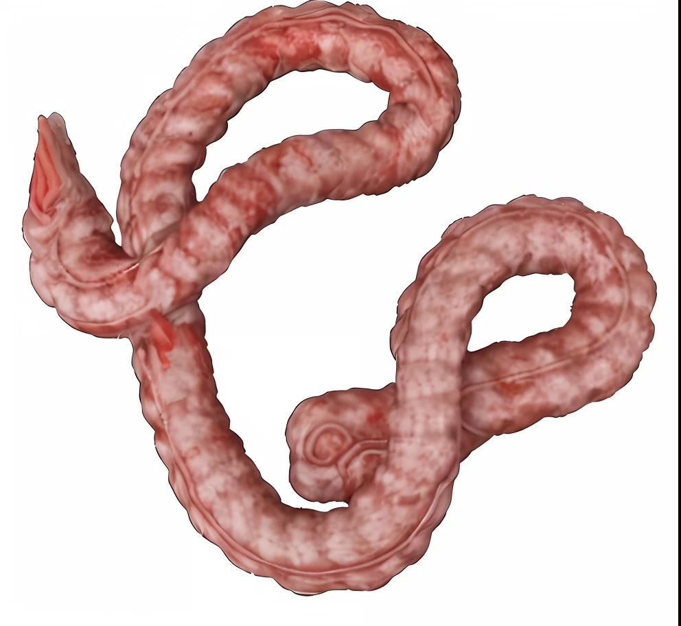 Meat rope, meat snake, blood, coiled, meat hose, meat, meat, bloody meat, pixilated