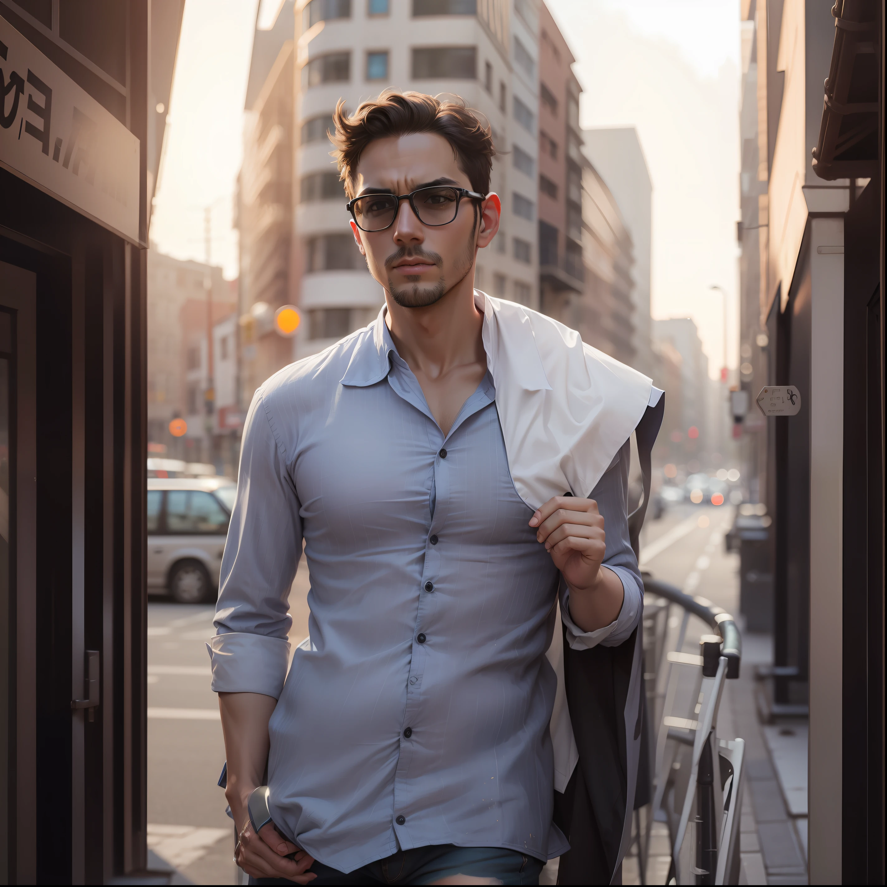 Shirt colour change,realistic face, background remove with City