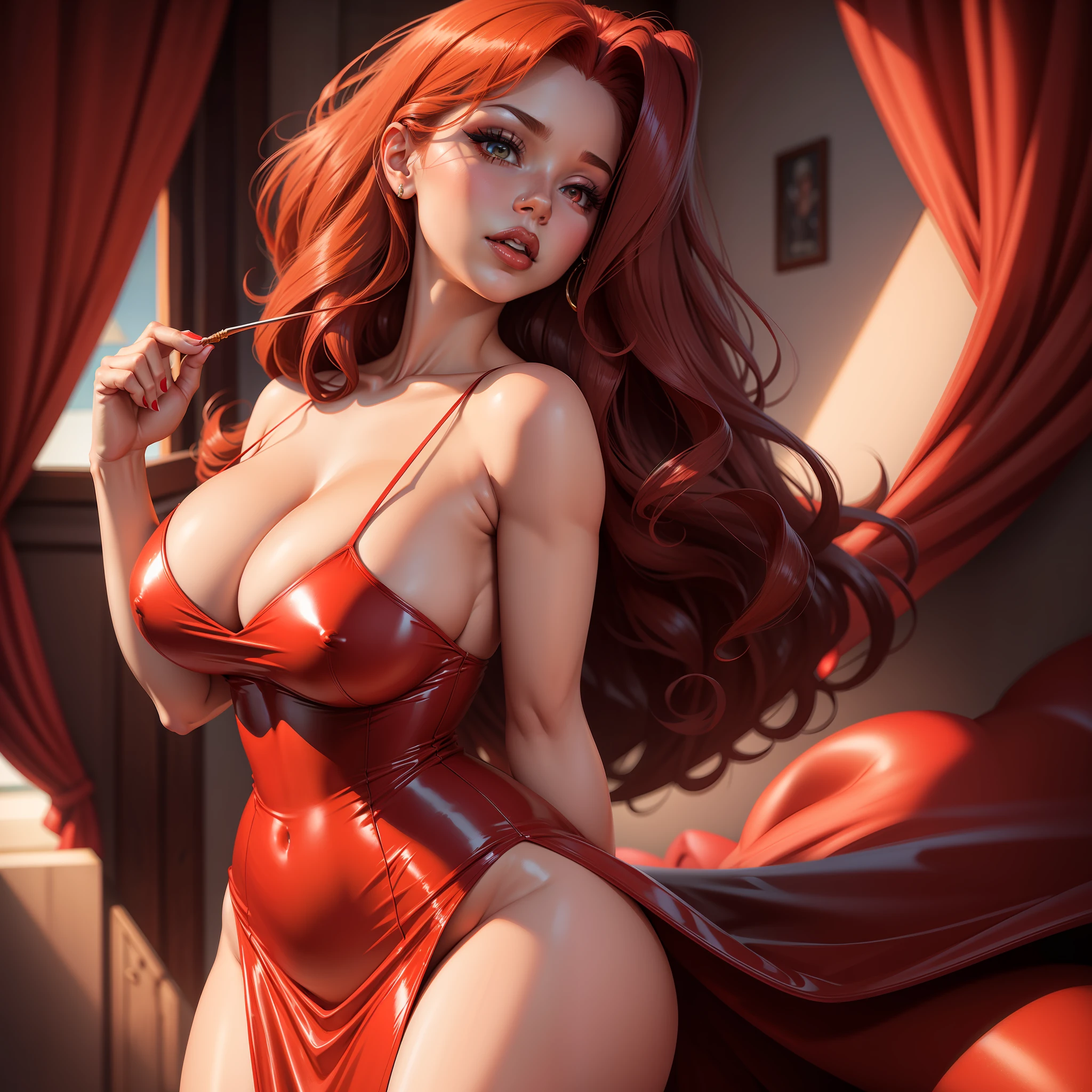 Jessica rabbit, excitante, vestido, big tits, high quality, 8k, high definition