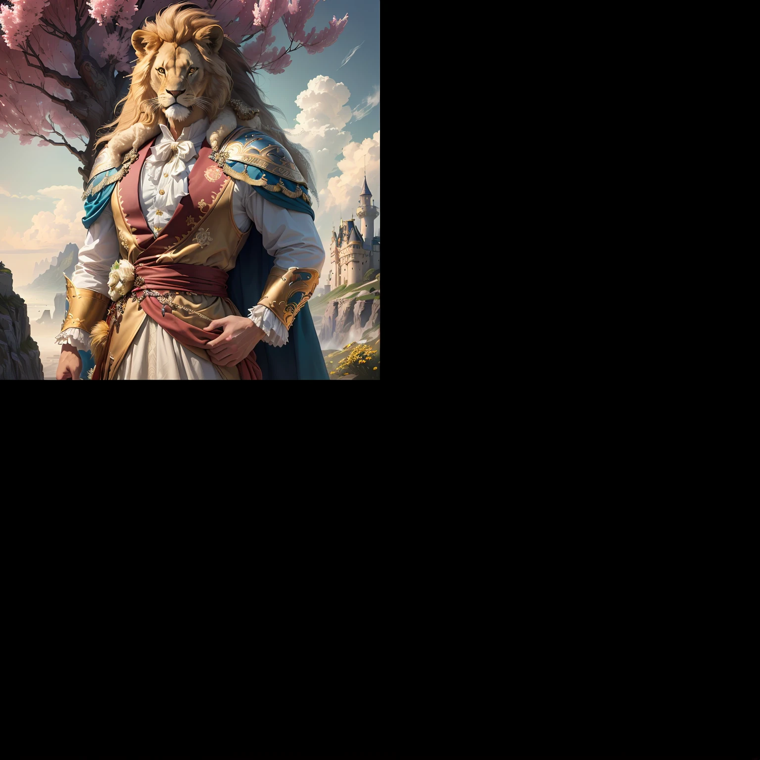 Man 
with lion's face