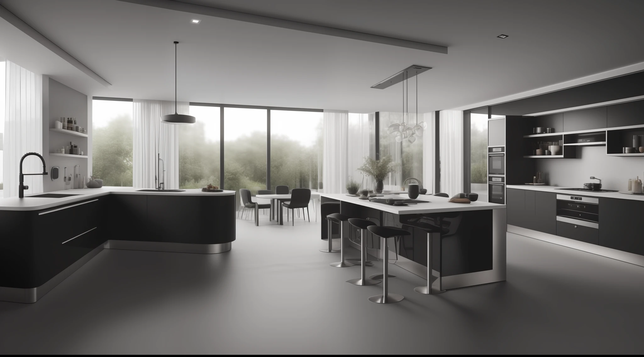 (tmasterpiece),(hiquality), beste-Qualit, true,(realisti), super detailed, (full detailed),(4k),8k,interior,kitchen,black