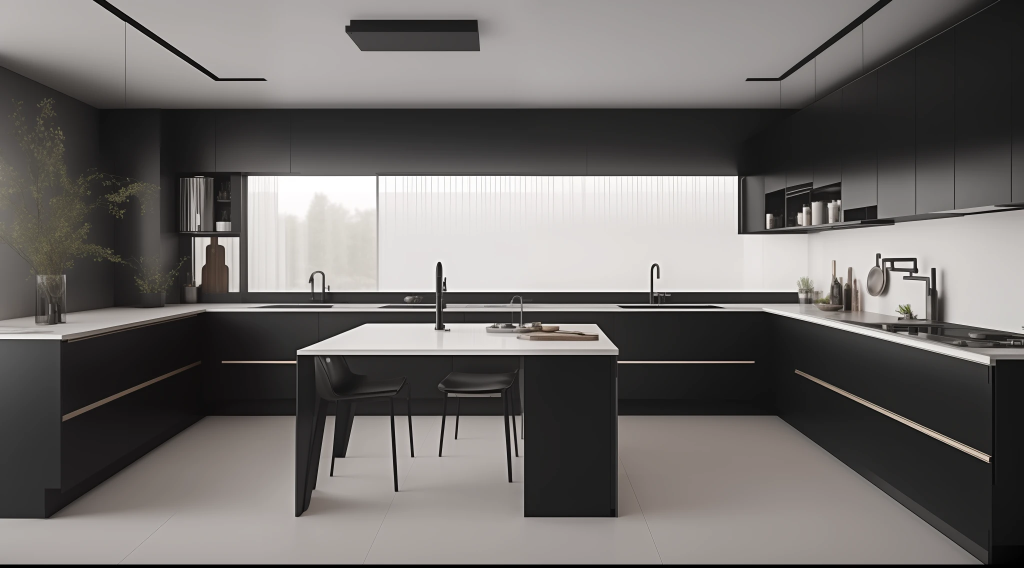 (tmasterpiece),(hiquality), beste-Qualit, true,(realisti), super detailed, (full detailed),(4k),8k,interior,kitchen,black