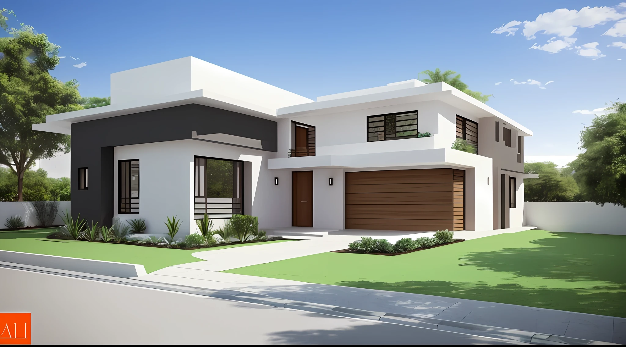 High standard residence, 8k, detalhado, hiper realista, arquitetura industrial-moderno, papel de parede, comfortable, Ergonomic, conceito, obra de arte --auto
