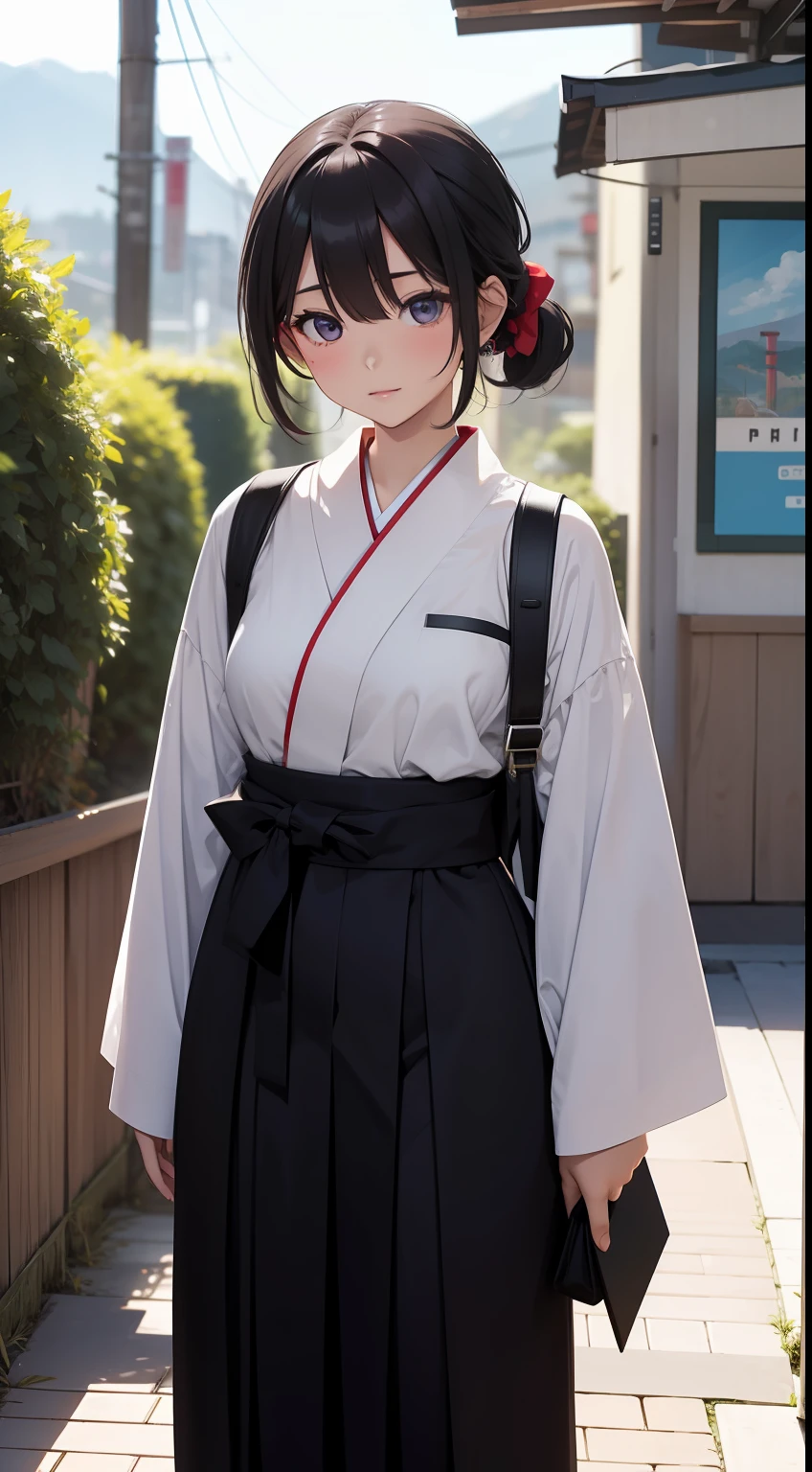 1girl with、hakama、Detailed details、Masterpiece