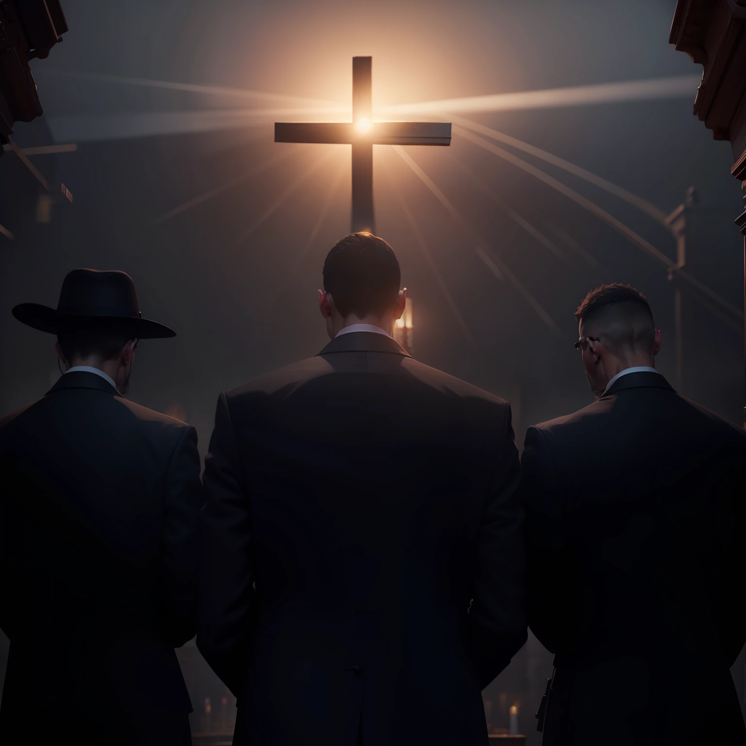 funeral, cinematic lighthing