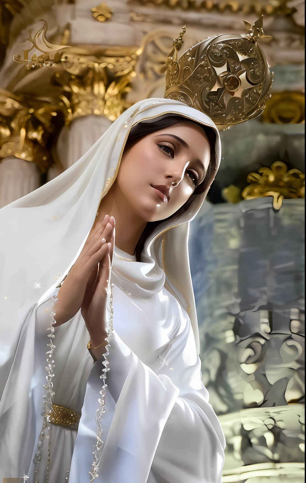 (((Blessed Virgin Mary))) Obra maestra, (La mejor calidad: 1.2), (super fine: 1.2), illustration, (extremadamente delicado y hermoso: 1.2), movie angle, flotante, (Hermoso ojo de detalle: 1.1), (detalle luz: 1.1), Movie Lights, Cielo delicado, ojos azules, (Cola de caballo alta: 1.1), capa, ojuelos, (luna: 1. 2), (Luz de la luna: 1.1), cielo estrellado, (light particles: 1.1) dibujo, flor. (Obra maestra), (La mejor calidad), (fotorrealista:1.3), 8k, Textura detallada de la piel, Textura detallada de la tela, Hermosa cara detallada, Detalles intrincados, Ultra detallado (cuerpo de cuerpo entero:1.2)