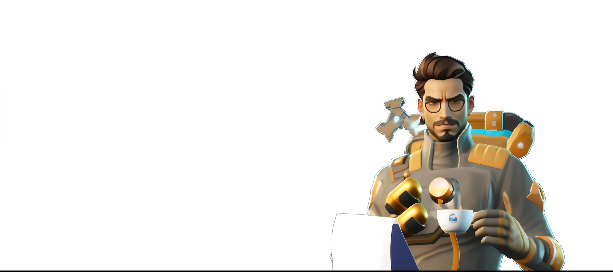 Disappointed character with head down