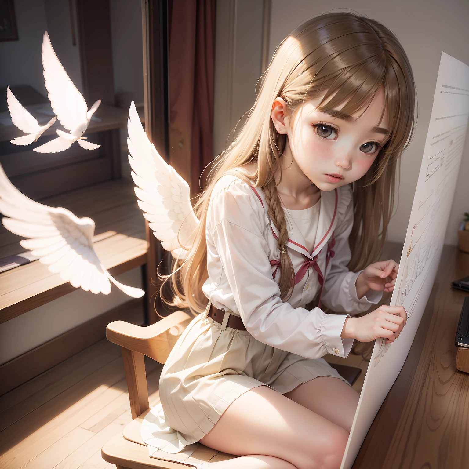 shine、Angels Fluttering in the Heavens、femele、 student