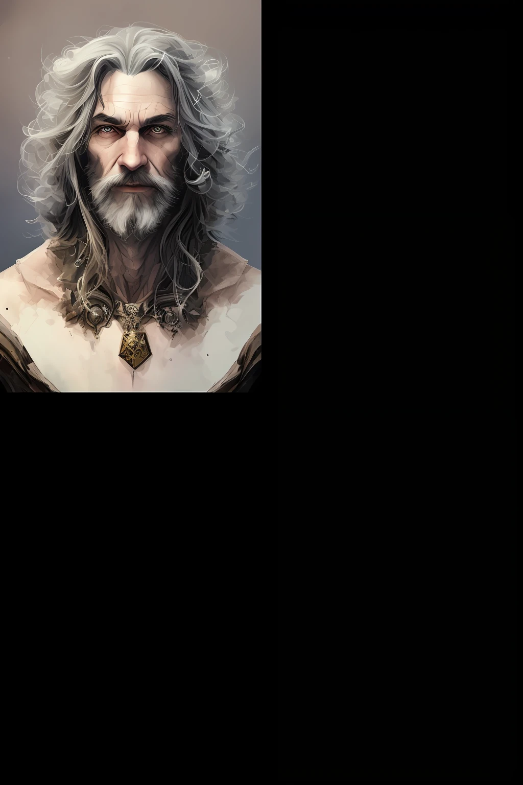 Personagem rpg, cabelo branco, jovem, masculino, atirador