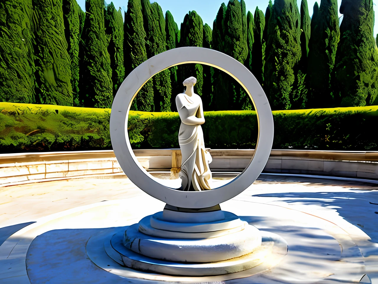 Olympic Art, escultura, portal, circular, Round 360° Greek sculpture, art Greece, Olympia, Olympiana