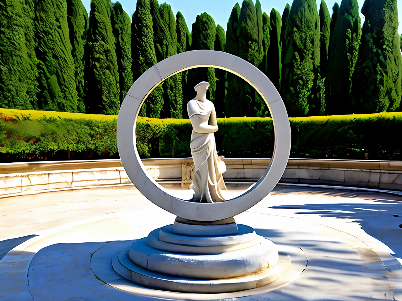 Olympic Art, escultura, portal, circular, 360° round Greek sculpture, art Greece, Olympia, Olympia