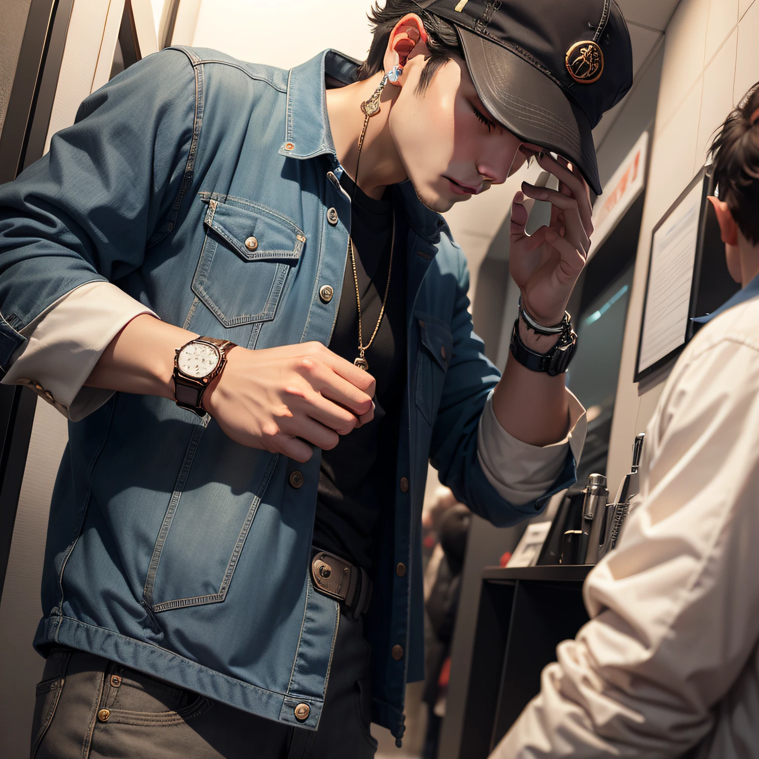 a cool、Watches、male people