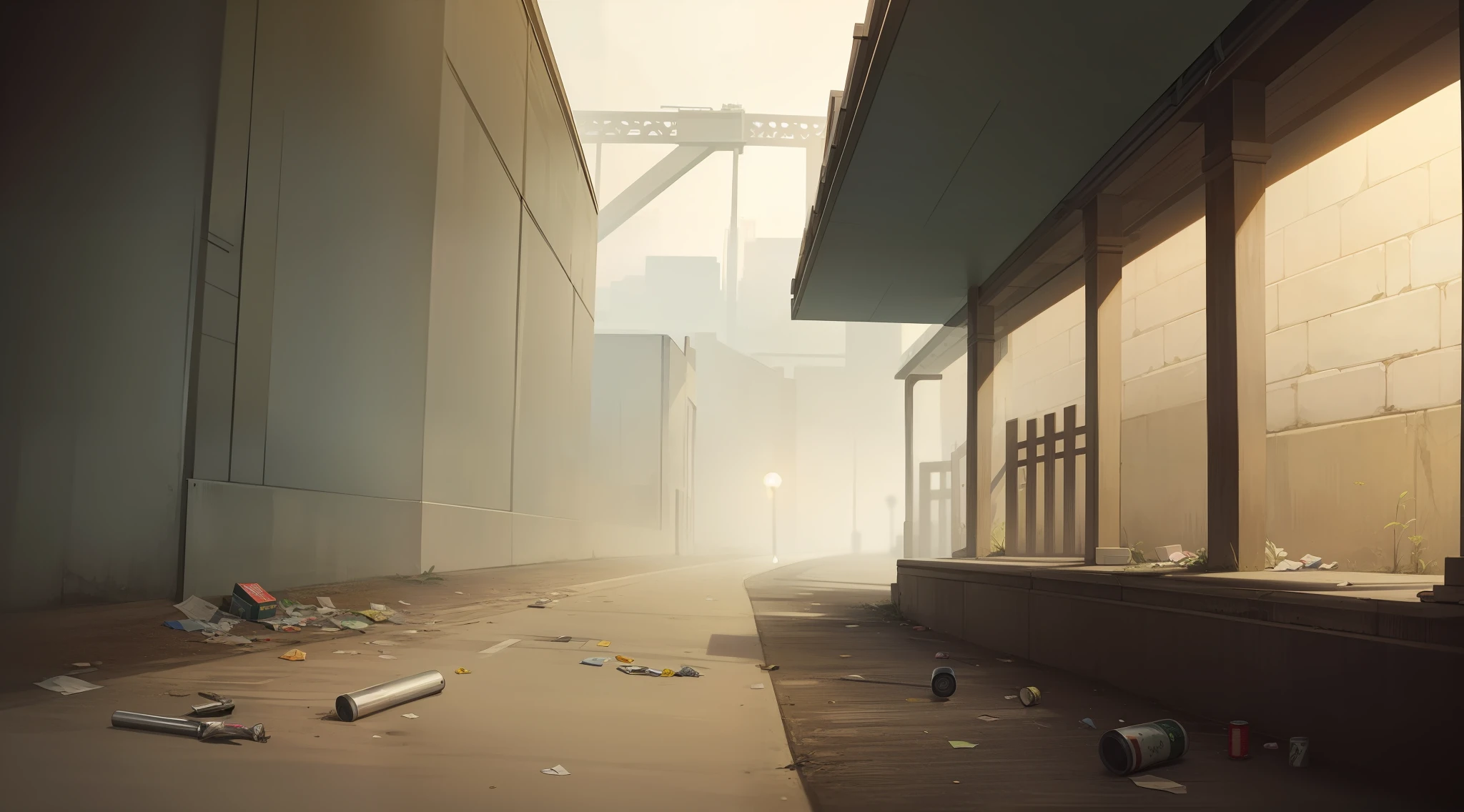 garbage, crumpled paper, empty beer cans, rubbish, Garbage on the ground
