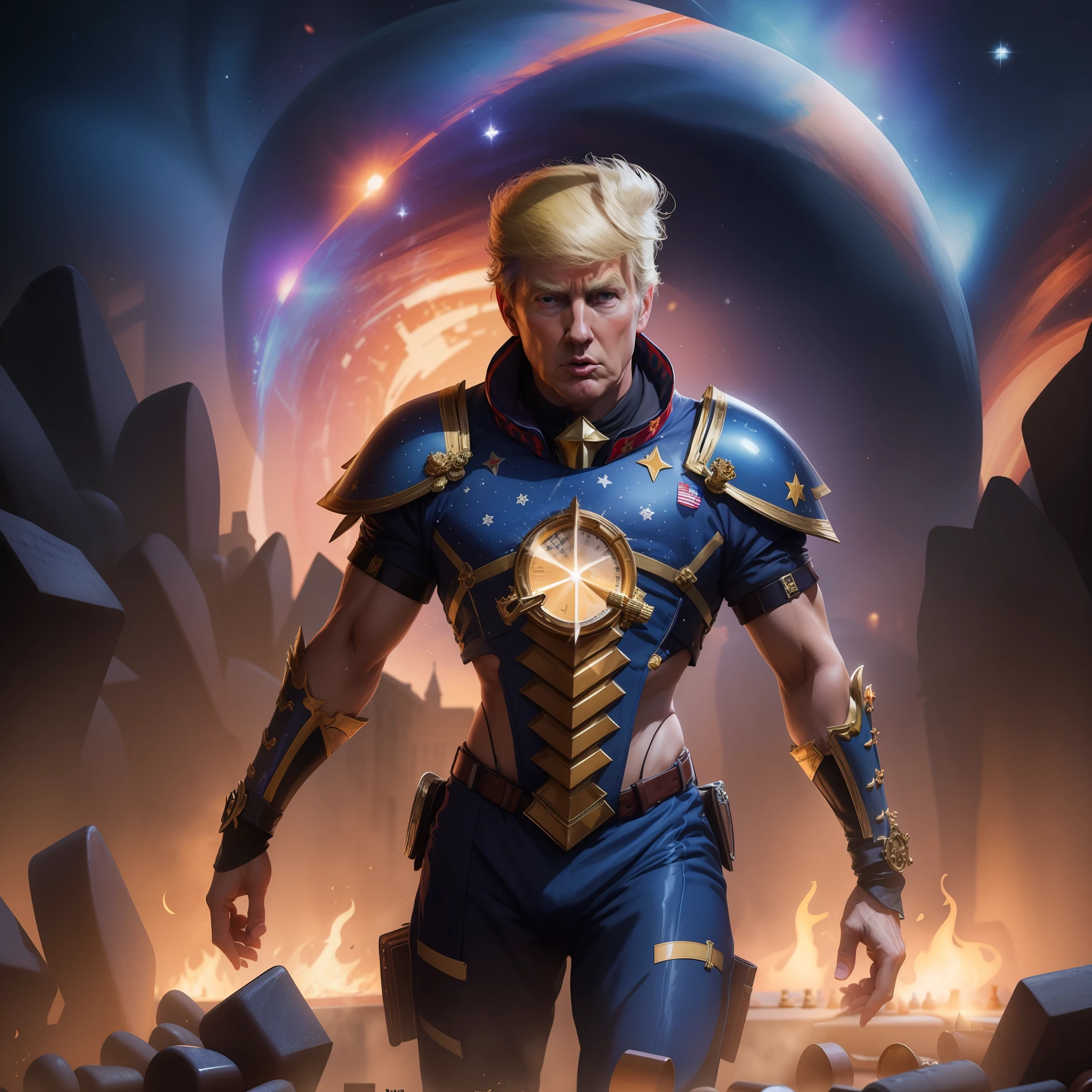 Trump playing chess