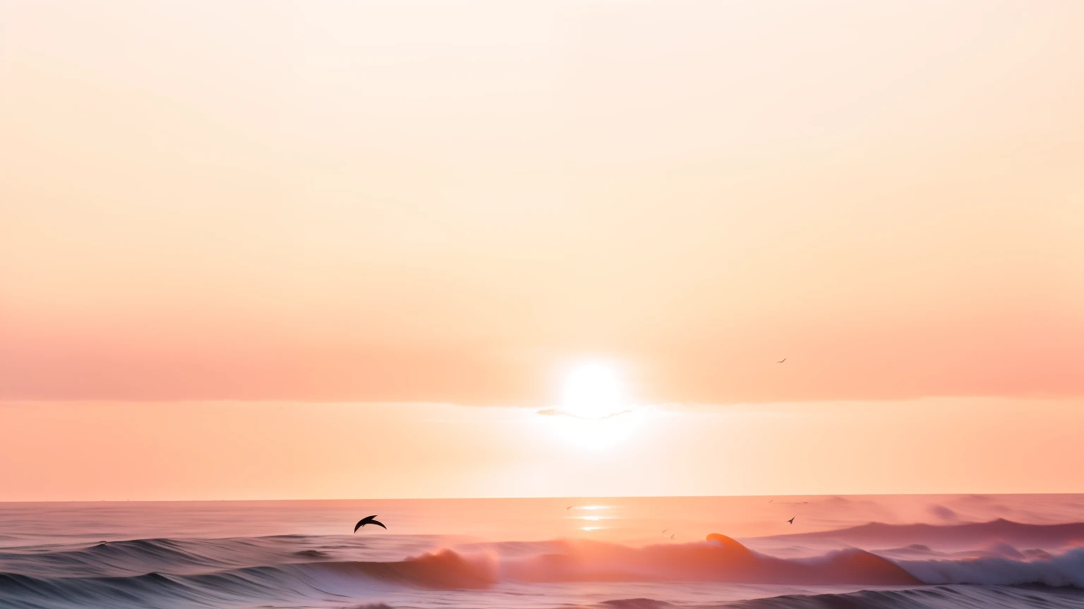 Surfers ride the waves in the ocean at sunset, a photo of the ocean, sunrise background, sky and ocean background, Sunset background, beach sunset background, moody sunset background, the ocean in the background, Dawn background, Brilliant sea, wild ocean background, chaotic sea setting, an ocean, Magnificent background, Ocean, dreamlike sunraise, golden hour background