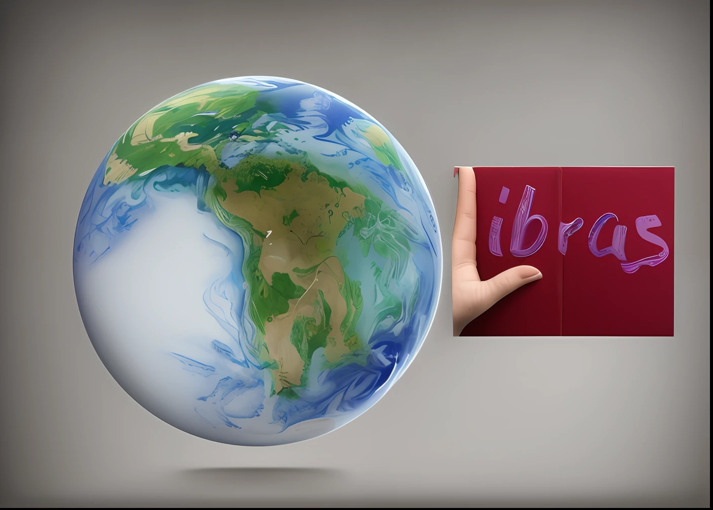 Image of a hand holding a piece of paper with the word LIBRAS written on it, Libra, is holding a tiny planet earth, tutorial, iStockphoto, Bookplate, icaro carvalho, Pixabay, illustration!, Directed by: Judith Gutierrez, branco bg, information, Jakob Eirich, imagem impressionante, sem antecedentes, Symbol of Libras