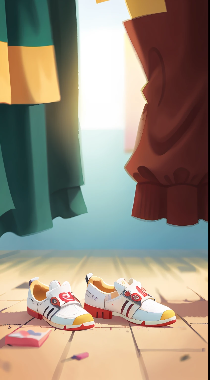 shoes, perfect quality, clear focus (clutter - home: 0.8), (masterpiece: 1.2) (realistic: 1.2) (bokeh) (best quality) (detailed skin: 1.3) (complex details) (8K) (sharp focus), clean background, white background, long view composition, 85MM SHOT