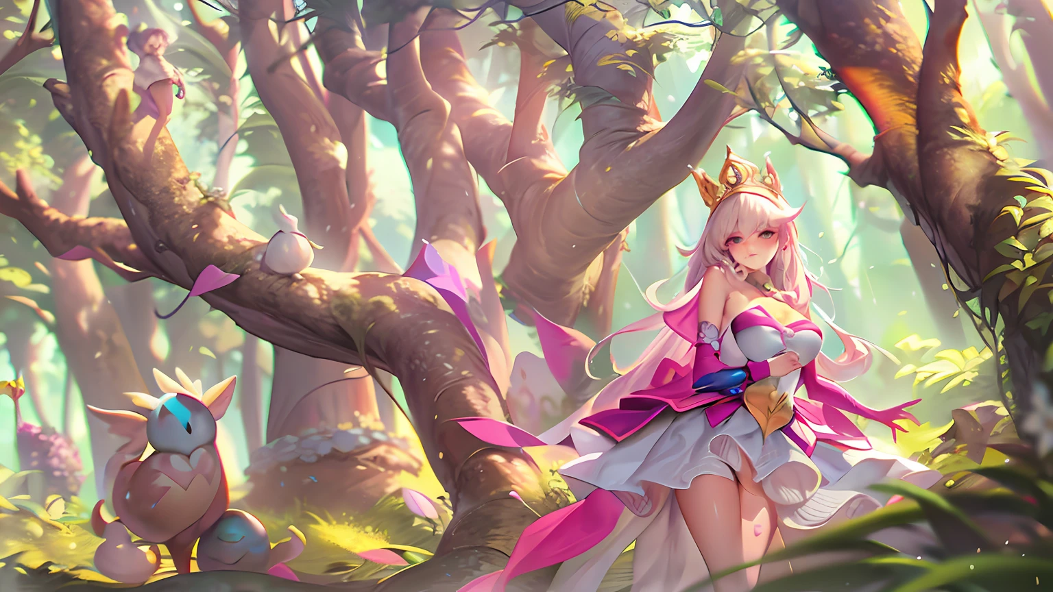 (Princesa Aurora: 1.5),(empregada sexy:1.2),(magical forest:1.2),(fofosexyrobutts:1.2),(Rossdraw 2.5:1.1),(KDA:1.1),(WLOP:1.1),(Sakimichan:1.1),(Aquarela:1.2)