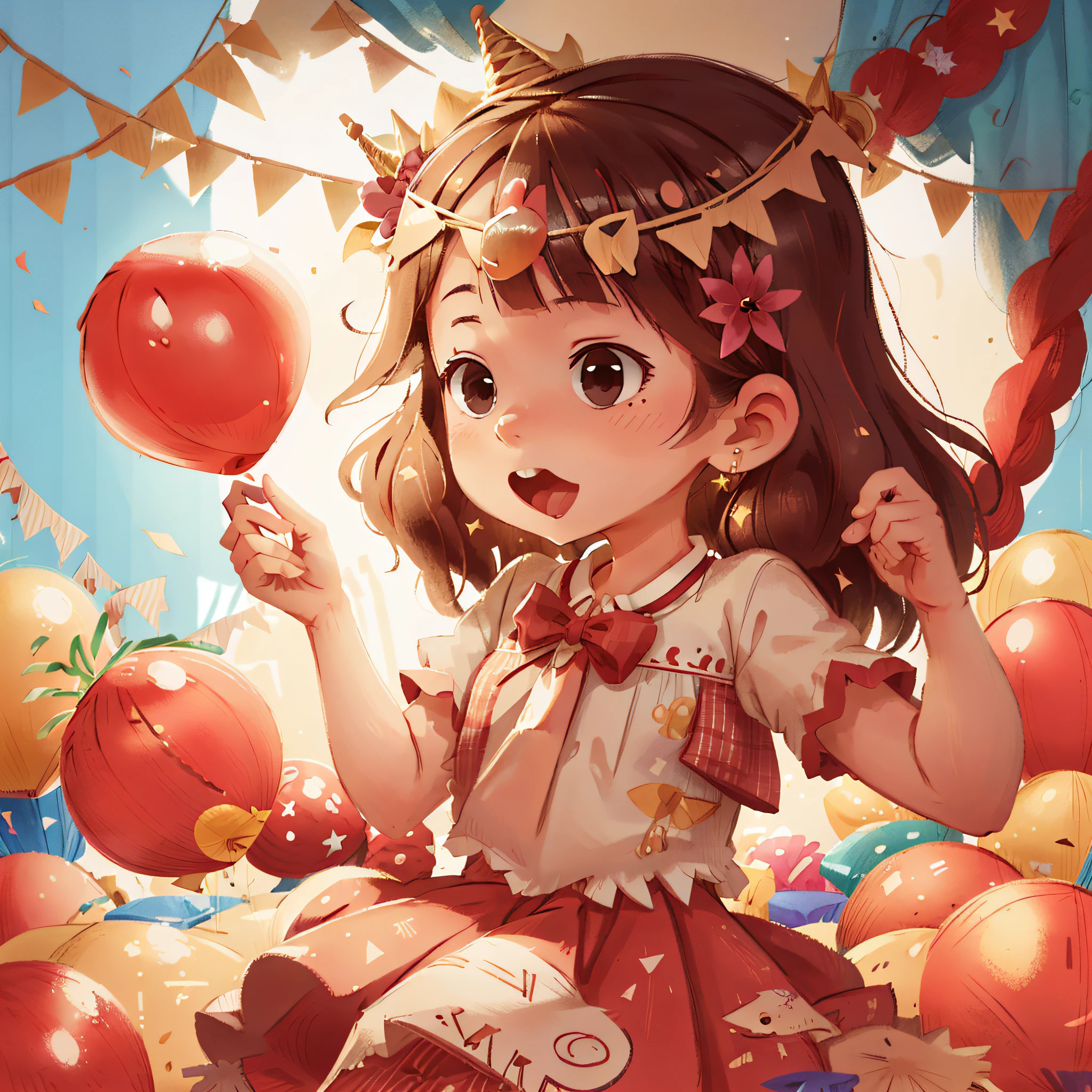 Third Shot of Birthday Birthday Girl Birthday Crown Straw Balloon Music Video