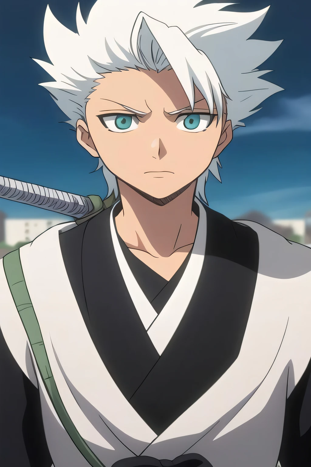 masterpiece, best quality, high quality, 1boy, solo, male focus, looking at viewer, upper body, hitsugaya_toushirou,