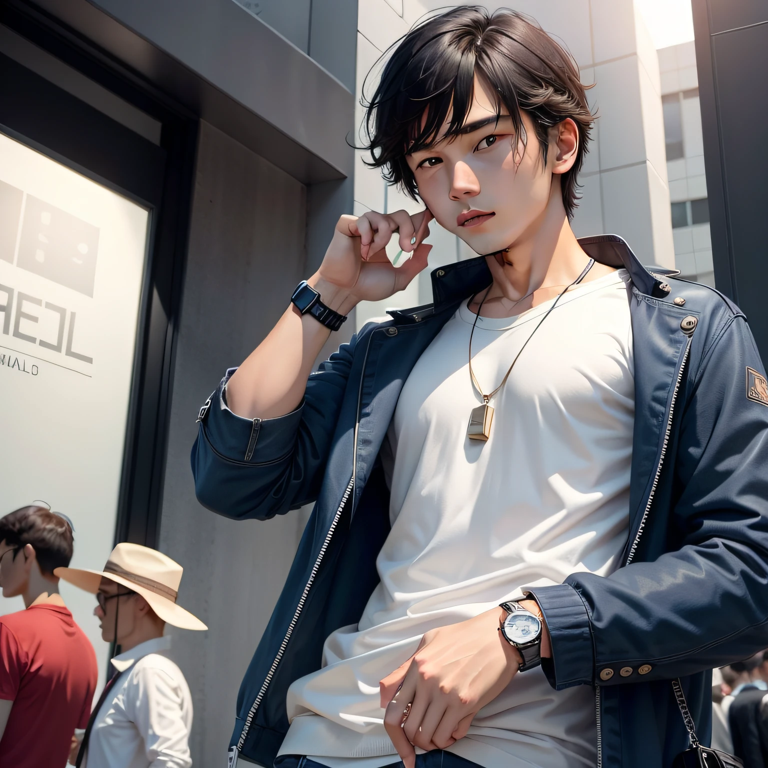 a cool、Watches、male people