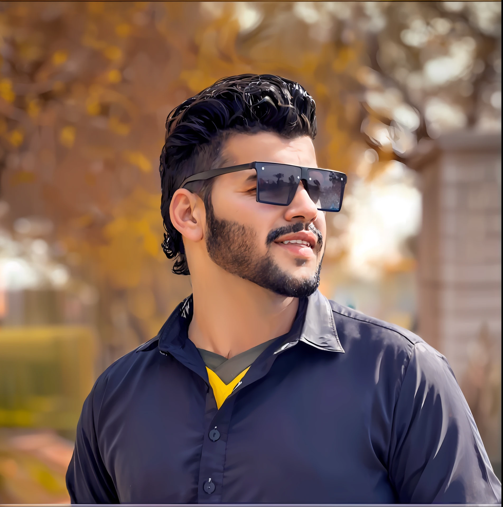 araffe man with sunglasses and a beard wearing a black shirt, sayem reza, kyza saleem, mohamed chahin, mohamed chahin style, khyzyl saleem, profile picture 1024px, riyahd cassiem, profile image, headshot profile picture, handsome man, ash thorp khyzyl saleem, portait photo profile picture