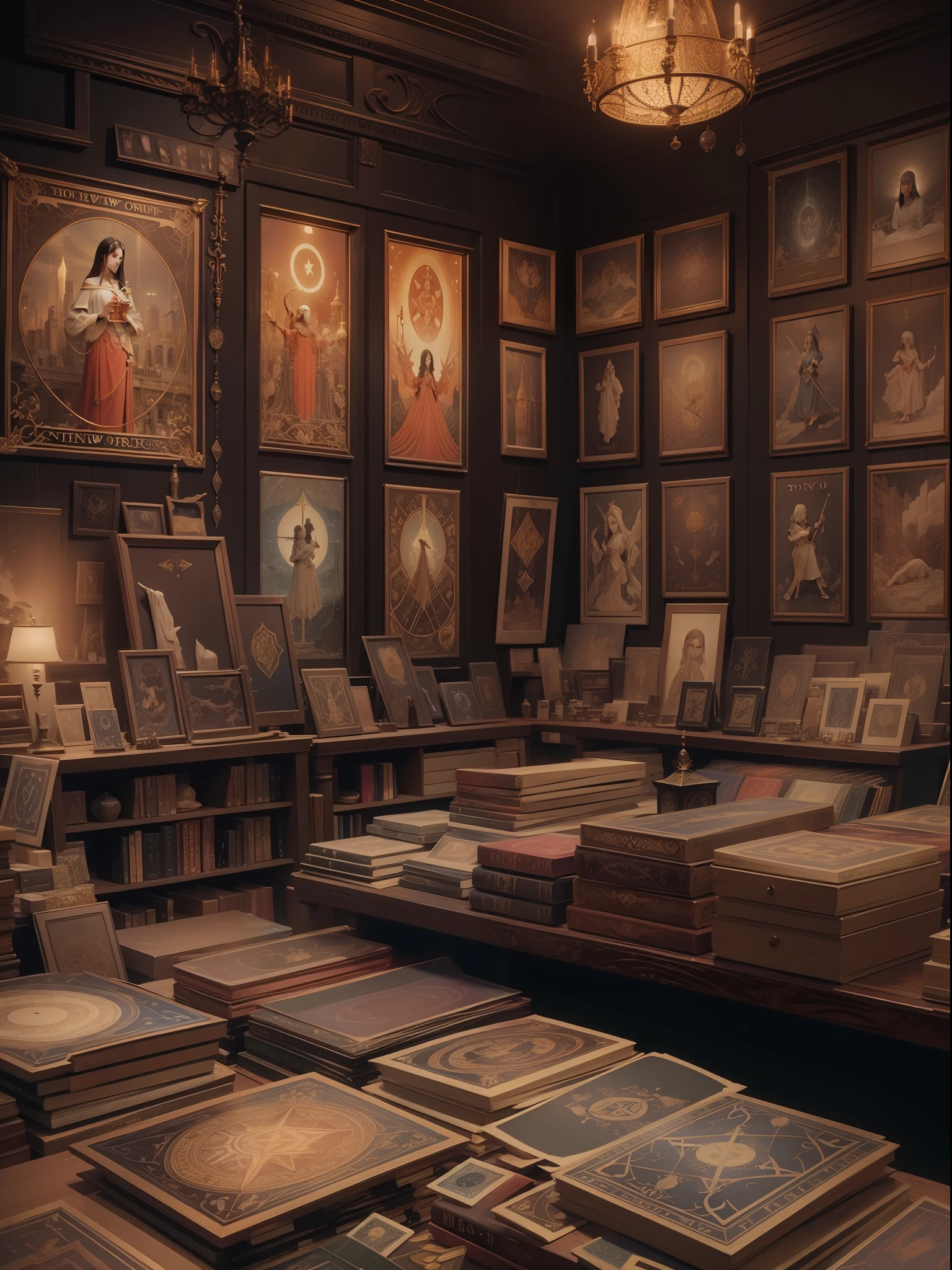 A Tarot shop in New York. UHD, 8k