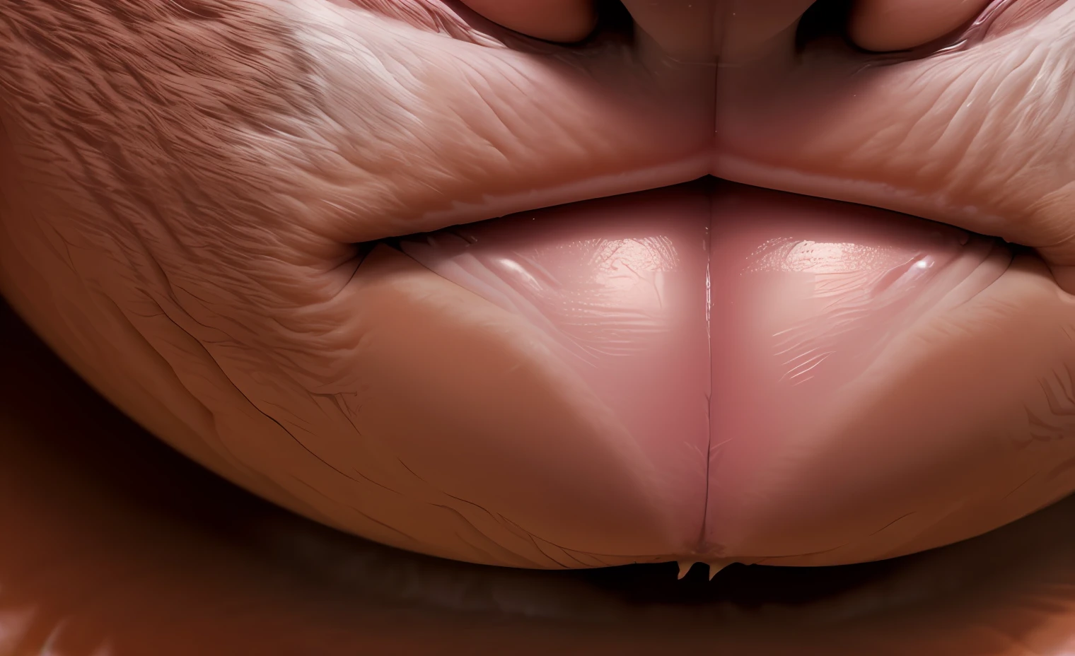 um close up de um (((criatura))) com um rosto assustador e uma cauda assustadora se alimentando do sangue de uma (((ovelha )))