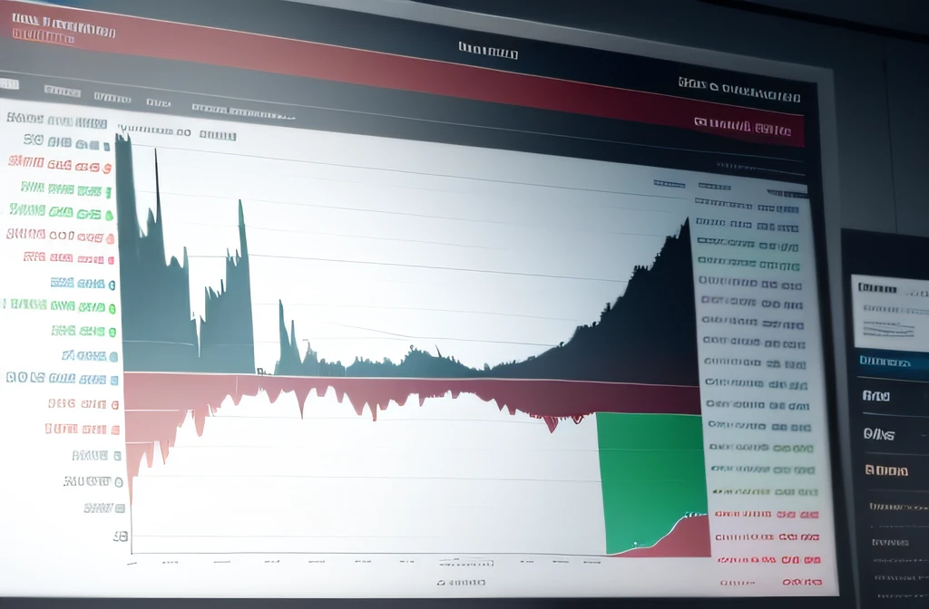 Investment chart photo, com painel de ofertas, Chart on the rise, extremamente realistas, 4k.