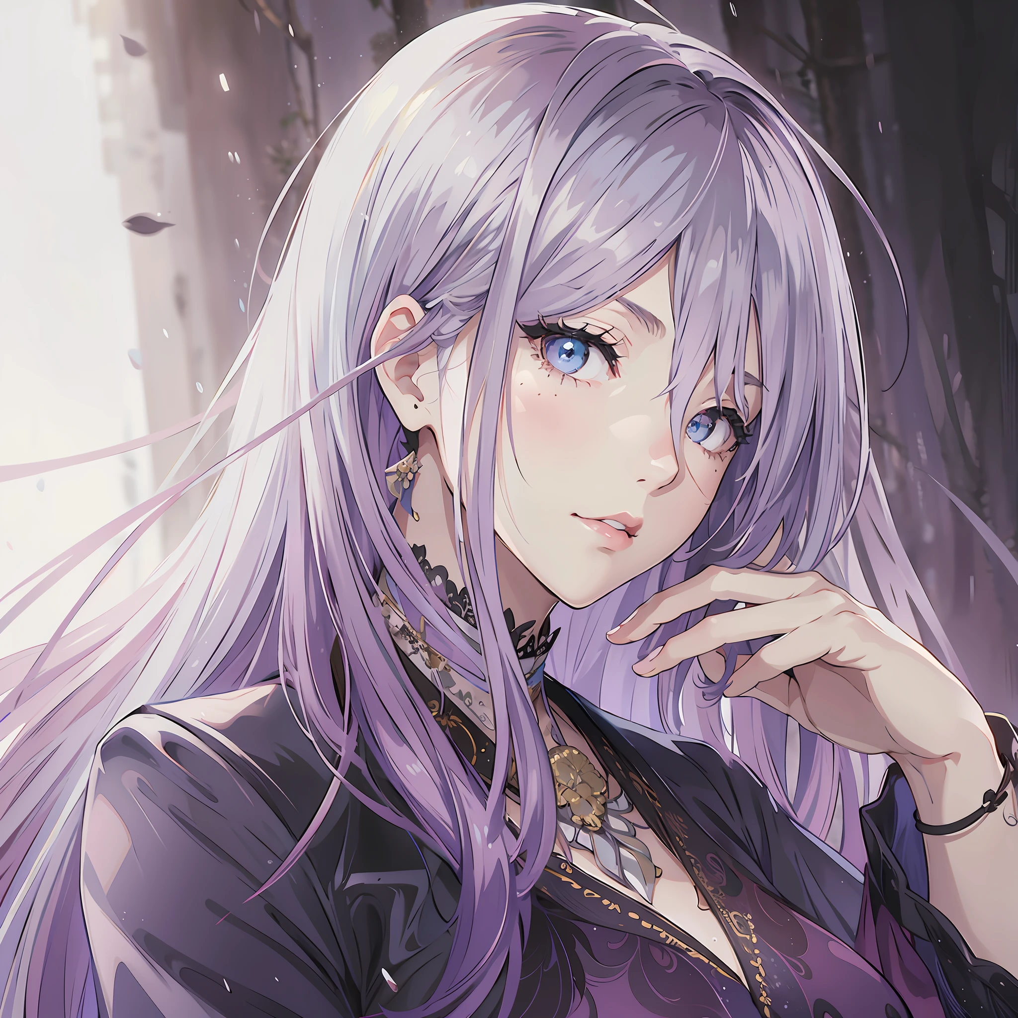1girl, breasts, moon, lantern, night, solo, large breasts, hair ornament, wet, kimono, japanese clothes, wading, water, hair flower, flower, outdoors, sky, full moon, rain, black hair, off shoulder, mountain, cloud, holding, sash, bare shoulders, paper lantern, standing, white kimono, night sky, sideboob, obi, wet clothes, bangs, tree, from side, reflection, short hair, cloudy sky, wet hair (((masterpiece),(extremely detailed CG unity 8k wallpaper),best quality,,solo,1girl,cinematic lighting,detailed background,beautiful detailed eyes,bright pupils, (an extremely delicate and beautiful),(Beautiful and detailed eye description), ultra-detailed,masterpiece,)),
