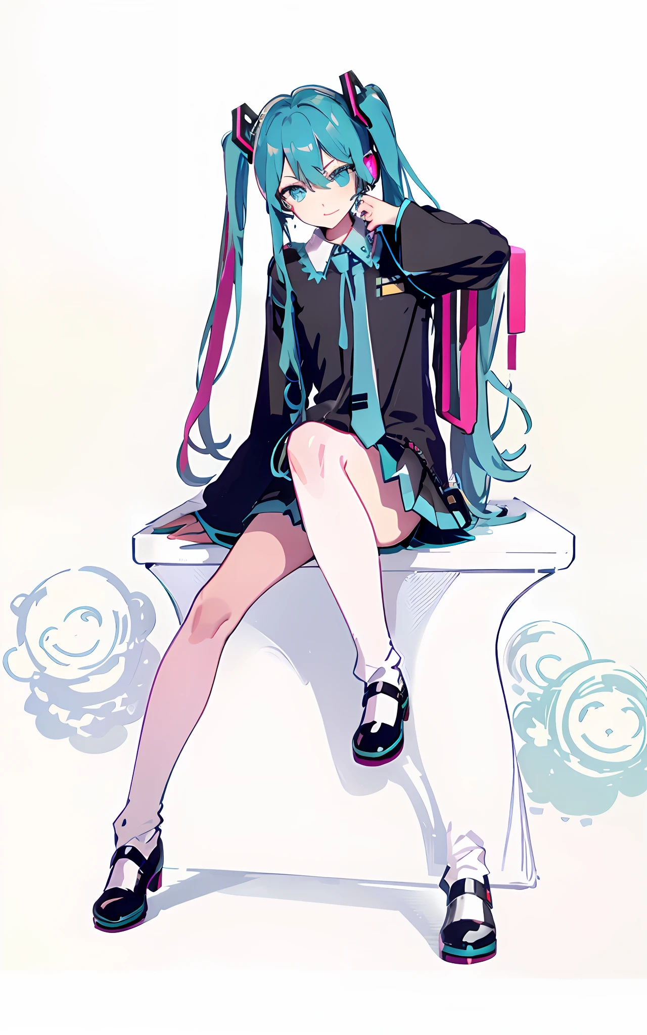 Hatsune Miku with fair skin