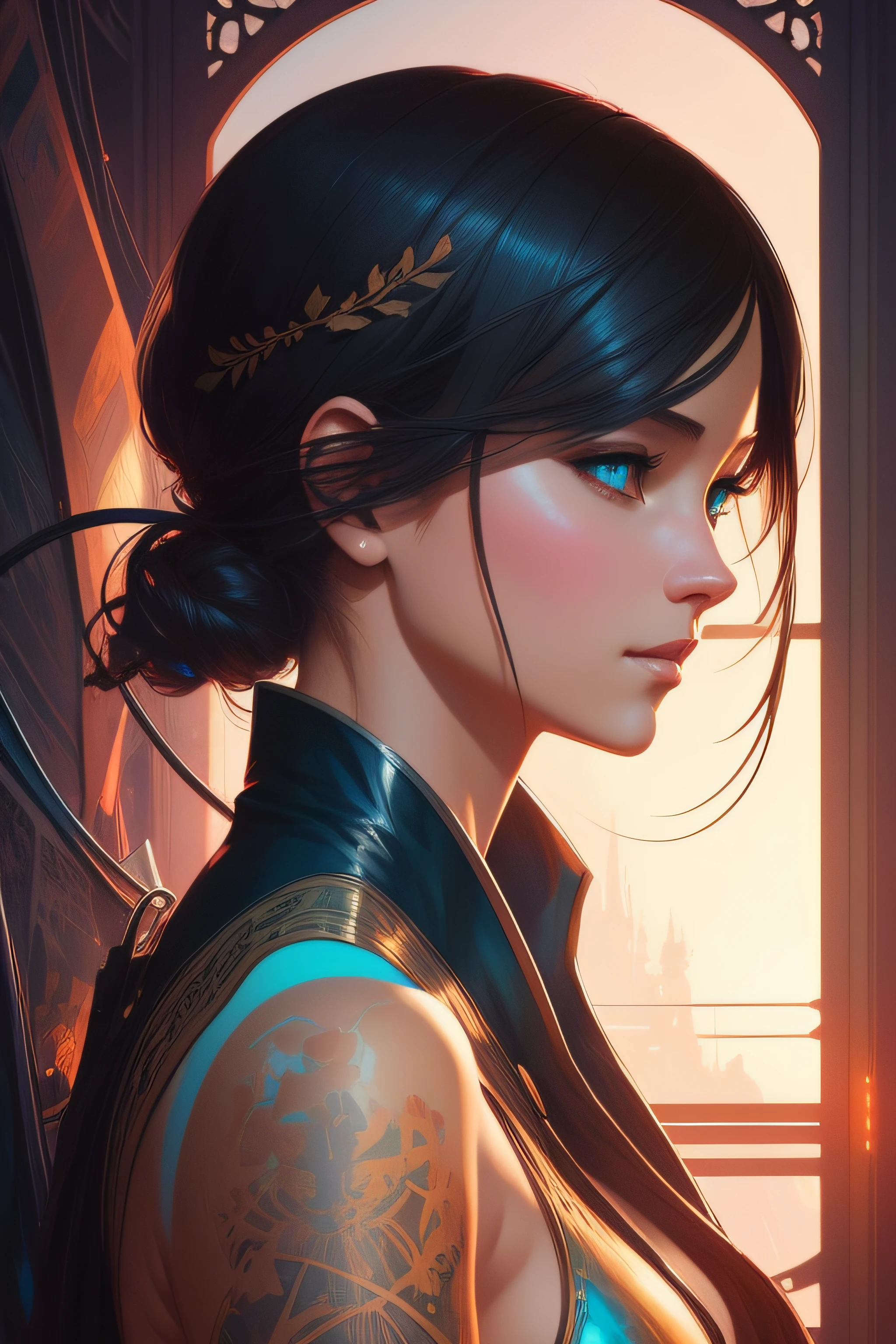 digital illustration, comic style, stunning background, perfect anatomy, centered, approaching perfection, dynamic, highly detailed, art station, concept art, smooth, sharp focus, illustration, art by Carne Griffiths and Wadim Kashin, unreal engine, greg rutkowski, loish, rhads, beeple, makoto shinkai and lois van baarle, ilya kuvshinov, rossdraws, tom bagshaw, alphonse mucha, global illumination, detailed and intricate environment