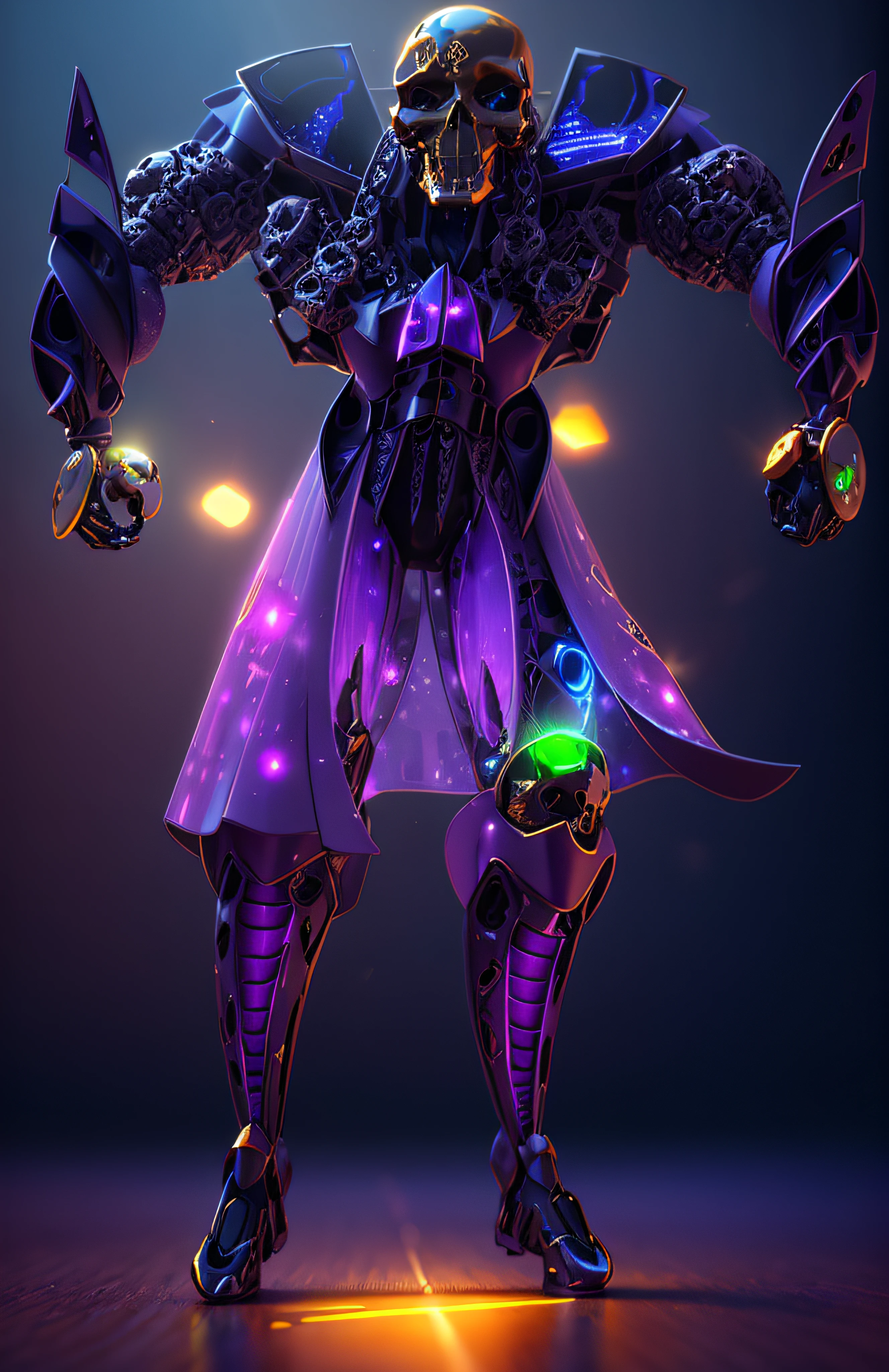 The sinister depiction of a skull-themed pirta, pearl color: preto e bege com ouro e diamantes e esmeraldas e rubis, pele feita de neon amarelo, 3D-rendering, Hyper-realistic graphics, 3D-rendering, 8k, NVIDIA, RTX 4090 | | | | | | | | | | | | | | | | | |, ray tracing, Bokeh, Galaxy scenery,