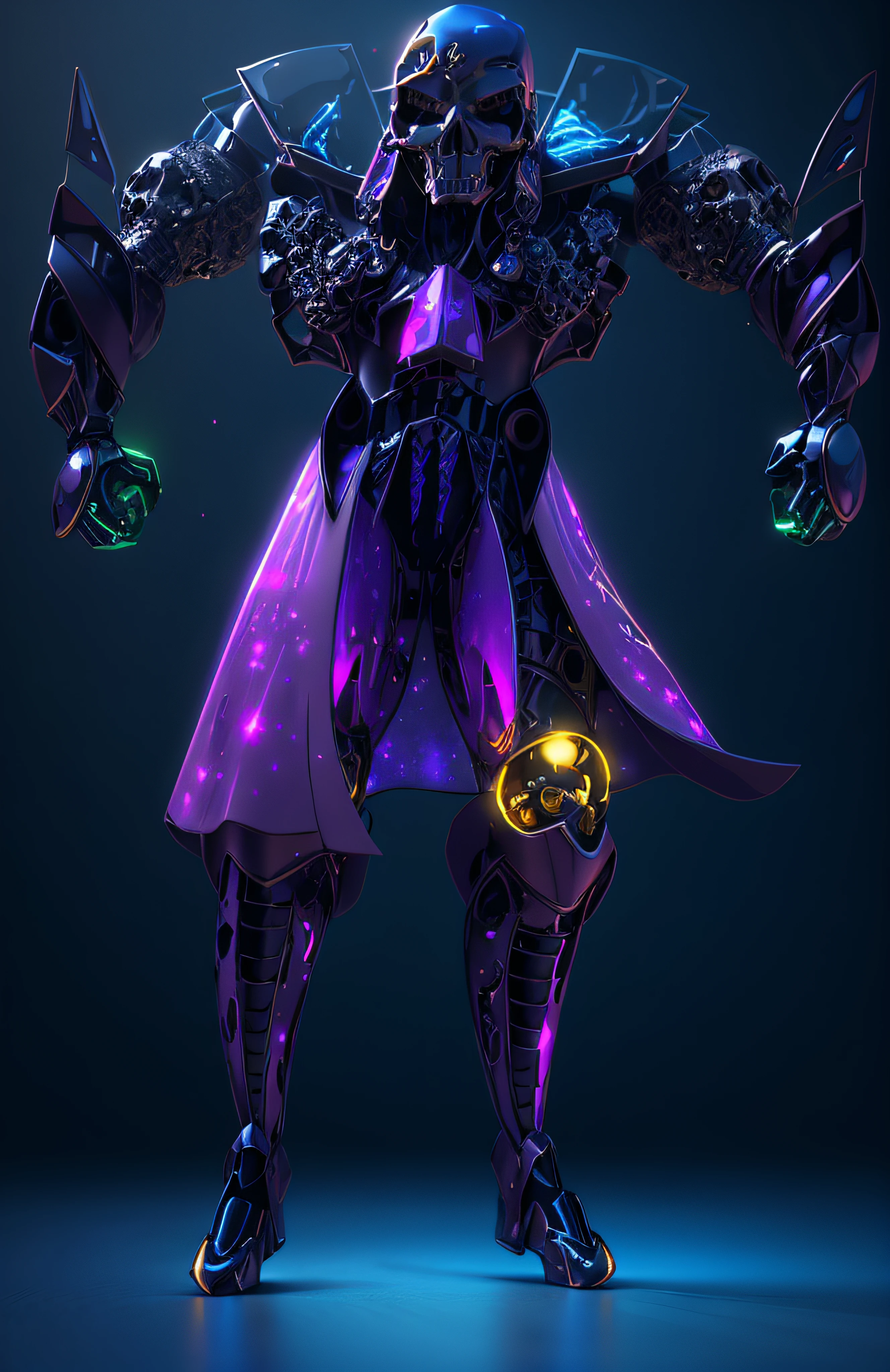 The sinister depiction of a skull-themed pirta, pearl color: preto e bege com ouro e diamantes e esmeraldas e rubis, pele feita de neon amarelo, 3D-rendering, Hyper-realistic graphics, 3D-rendering, 8k, NVIDIA, RTX 4090 | | | | | | | | | | | | | | | | | |, ray tracing, Bokeh, Galaxy scenery,