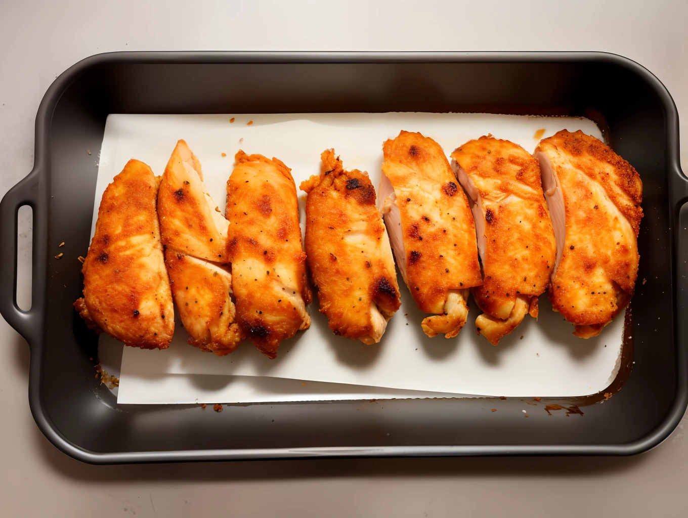 Salted baked chicken