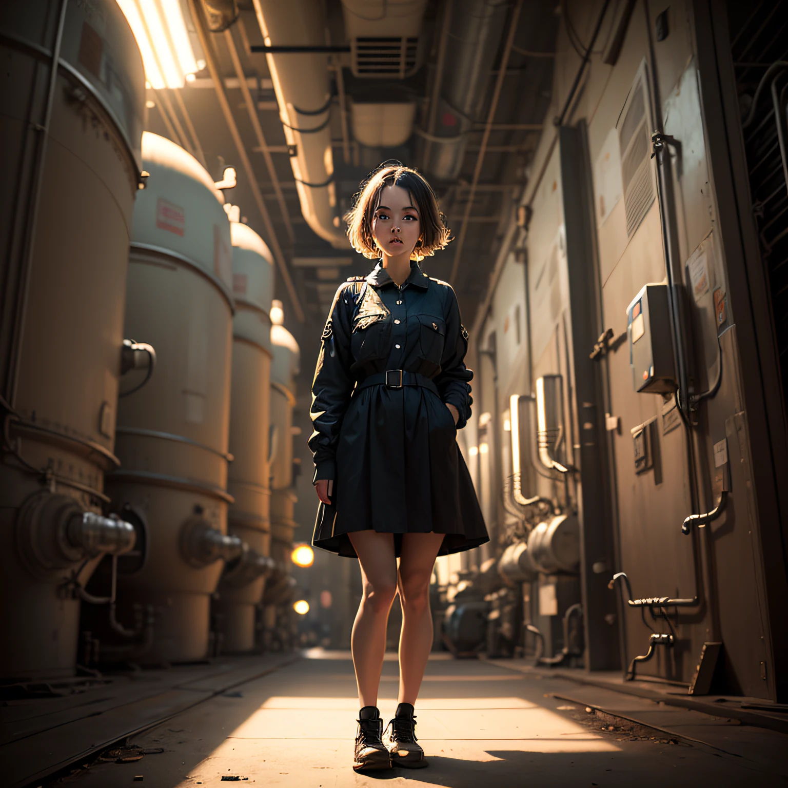 (masterpiece, best_quality, 1girl in a Nuclear Power Station:1.4), full body portrait of a fairy doing drugs, standing, (perfect face:1.2), full body shot, dirtcore, worn out, junkpunk, in the style of tony diterlizzi, sepia:1.6 black and white, color gradient, cinematic light, (sharp focus:1.6), highly detailed, ultra realistic, 8k