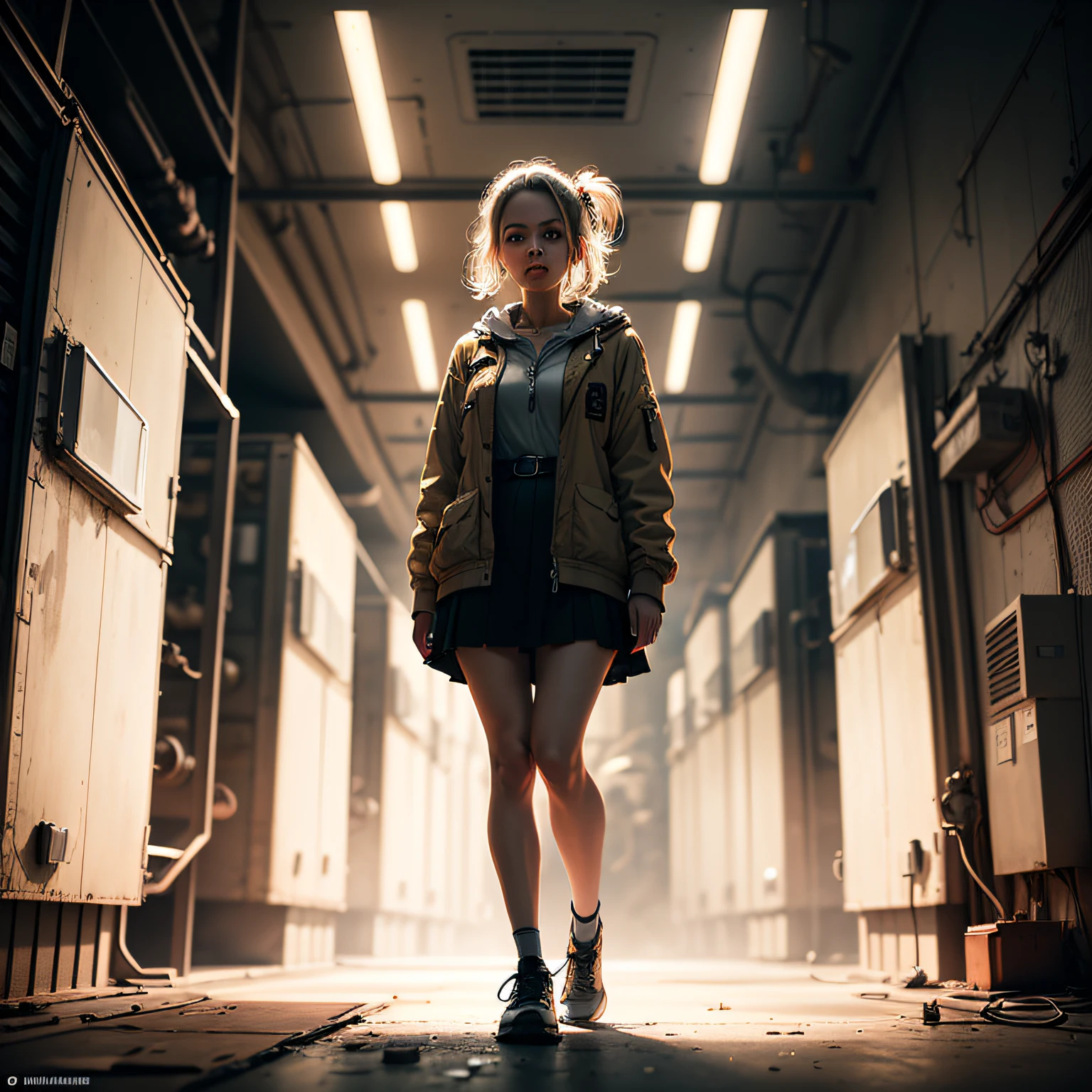 (masterpiece, best_quality, 1girl in a Nuclear Power Station:1.4), full body portrait of a fairy doing drugs, standing, ugly, tired, (perfect face:1.2), full body shot, dirtcore, worn out, junkpunk, in the style of tony diterlizzi, sepia:1.6, black and white, color gradient, cinematic light, (sharp focus:1.6), highly detailed, ultra realistic, 8k