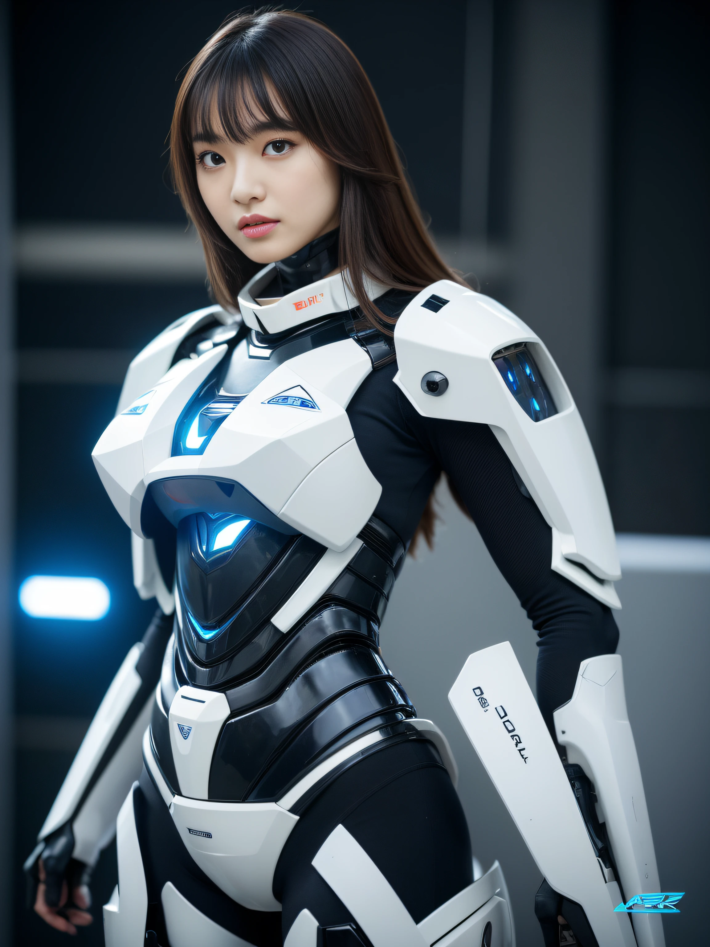 (Best quality, 8K, Yes, 32K, Masterpiece, hyper HD: 1.3), (Pictures of Japan Attractive Women), (Cyberpunk: 1.4), (Realism: 1.4), (Best quality: 1.0), (Hyper-Resolution: 1.0), (looking toward the viewer),(From head to knee),Dynamic posture,8K, RAW photos, (Masterpiece: 0.2), Ultra detail, One girl, ((Big: 1.4)), (wavy and long hair), Abs, Perfect body, hyperdetailed face, Detailed lips, Fine eyes, Double eyelids, pajamas, on top of the bed, (Seductive), ((excited: 1.5)), ((Areola Slip)), (in estrus)), (()) Sexy girl, Big, Beautiful Asian girl, gorgeous chinese models, phenomenal beauty, mecha cyber armor girl, white color mecha, Female mech, Mechanized Valkyrie girl, Beautiful white girl cyborg, Armor Girl, Wearing sci-fi military armor, sci-fi woman, White futuristic armor, gorgeous female paladin, mechanized soldier girl