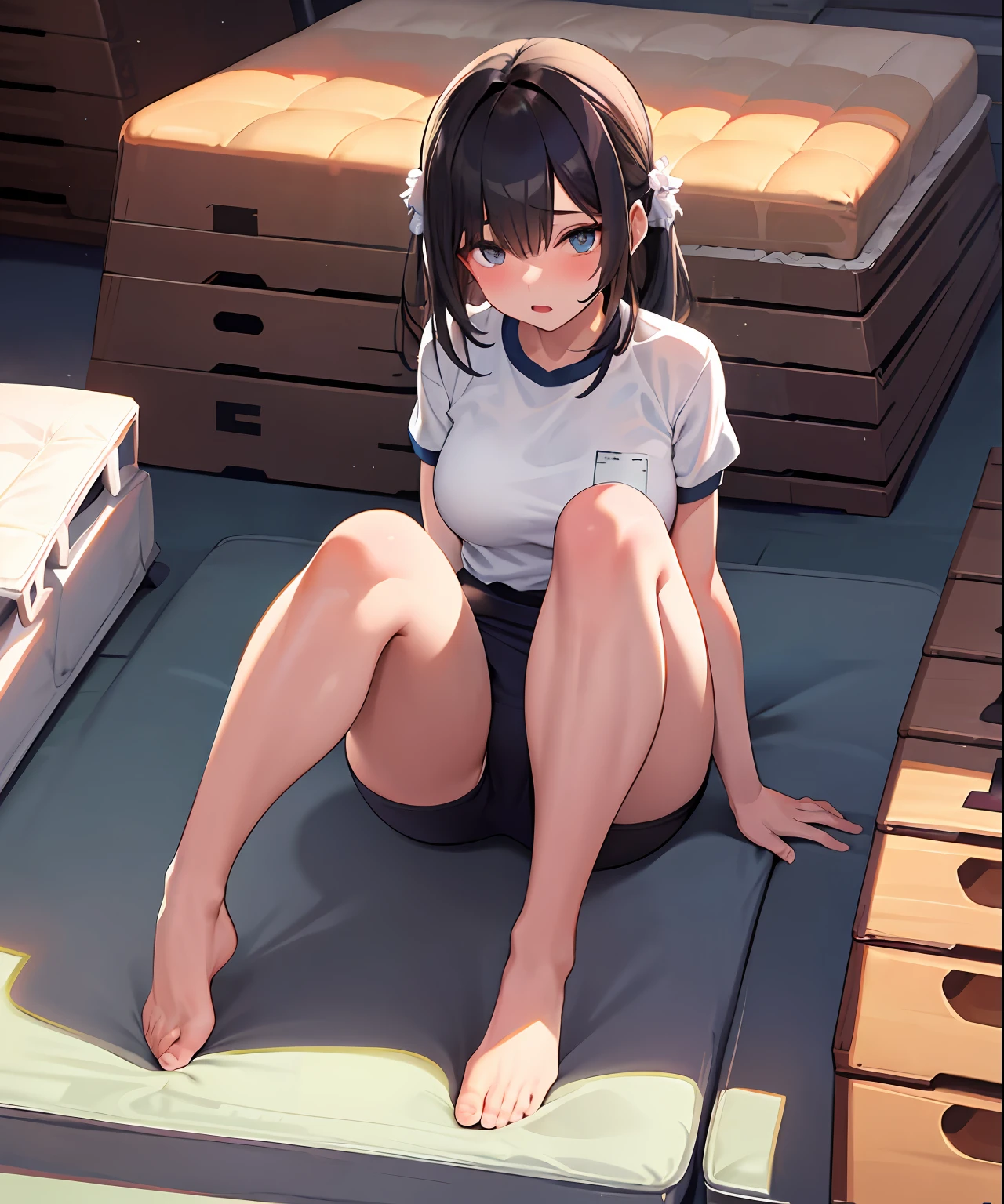 gym storeroom, 1girl,, masterpiece, best quality, highly detailed