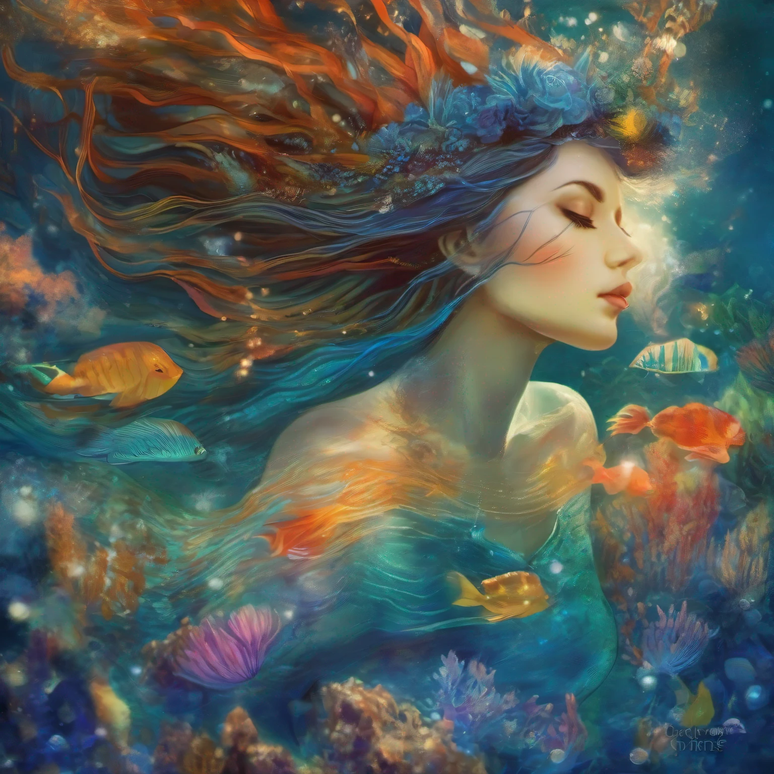 Deep Is My Sea of Dreams Mermaid